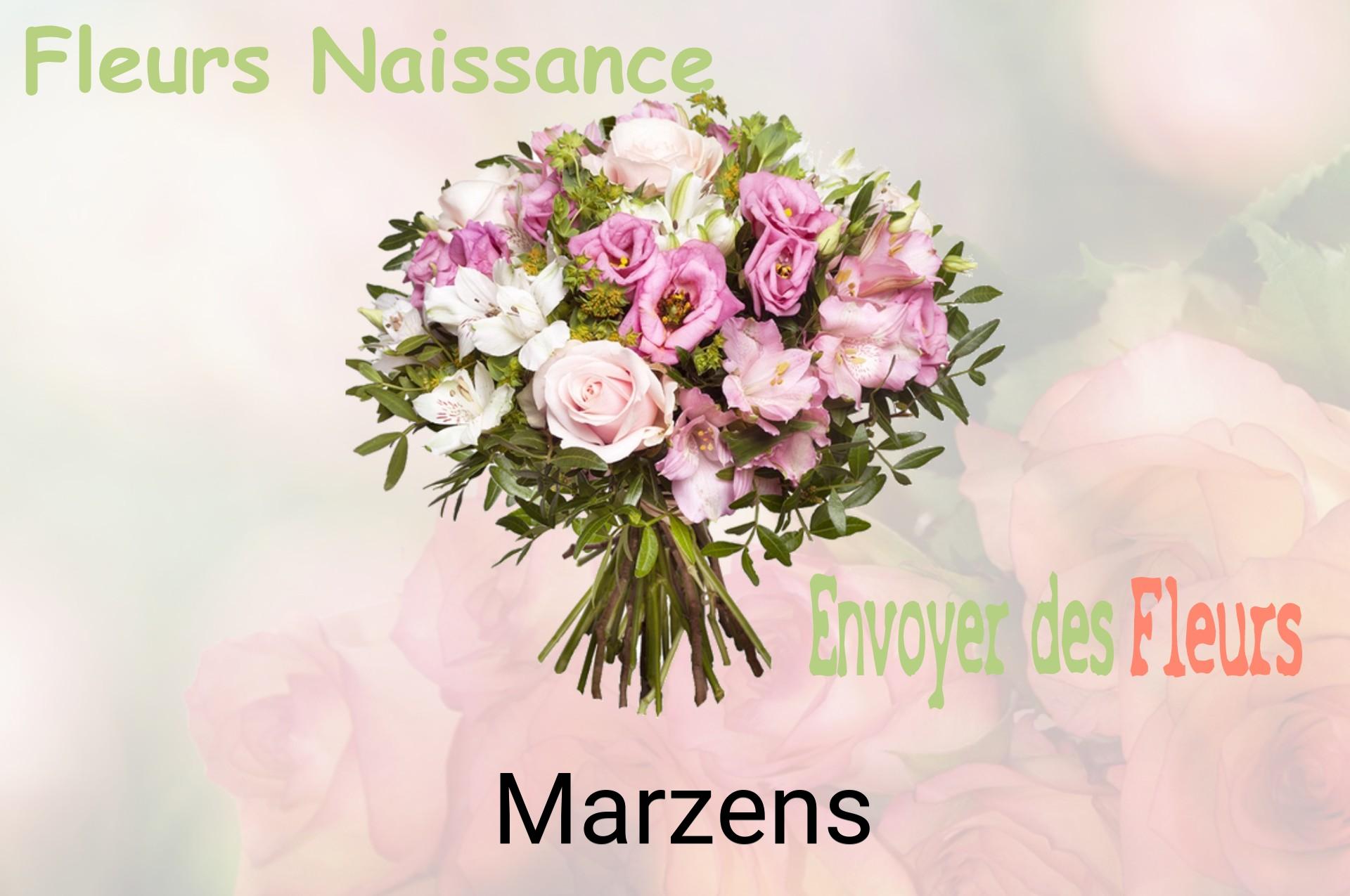 Bouquet de fleurs de naissance livré à Marzens